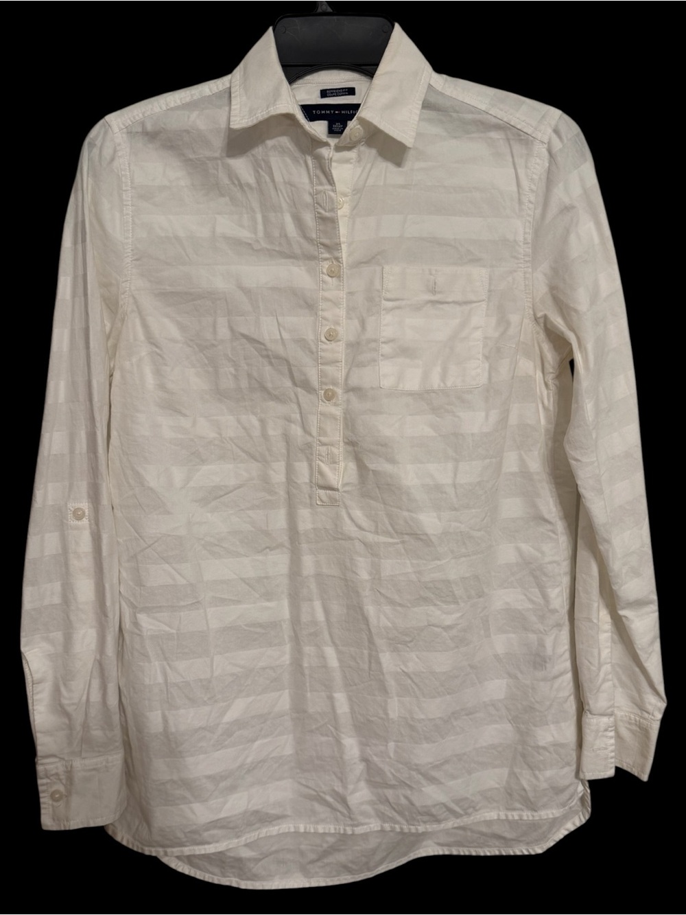 Tommy Hilfiger Cream Boyfriend Shirt